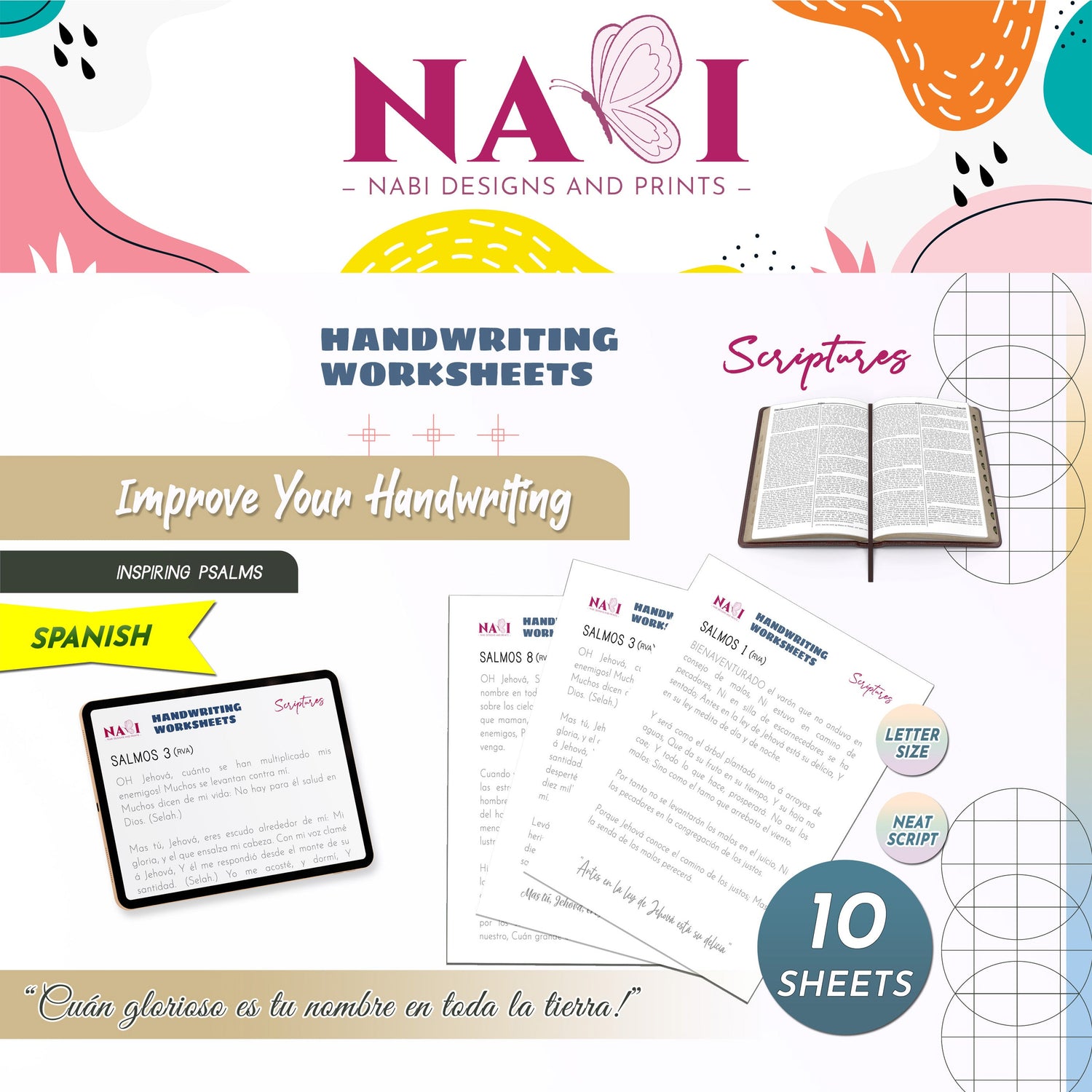 Spanish Handwriting Worksheets