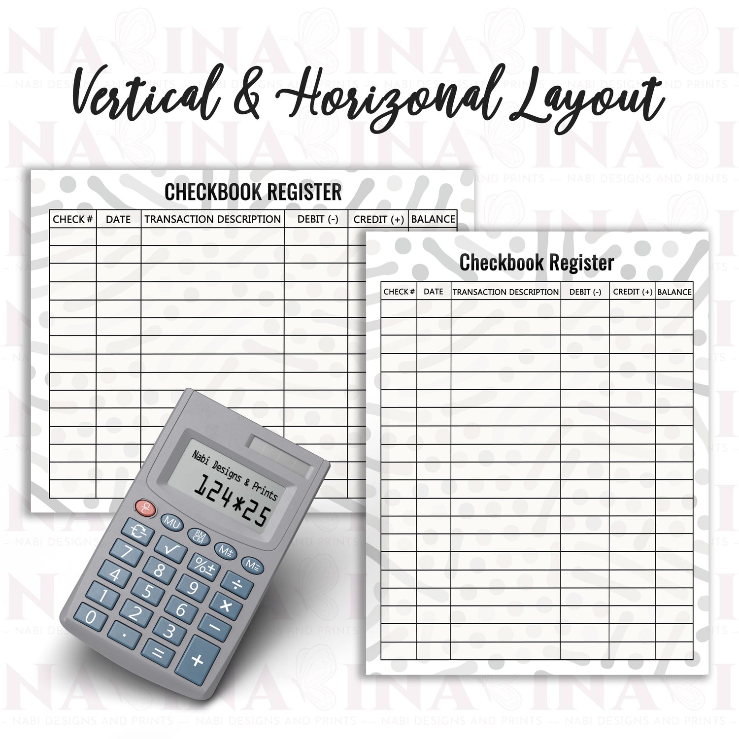 Checkbook Registers