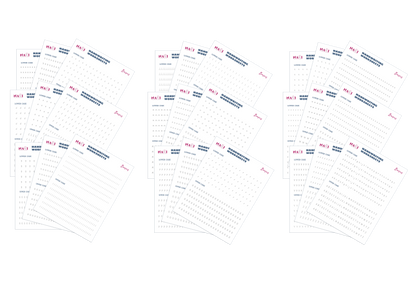 Alphabet handwriting worksheets