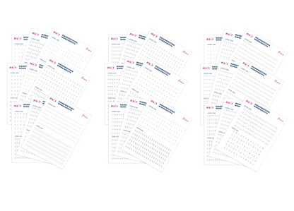 Handwriting alphabet worksheet pages